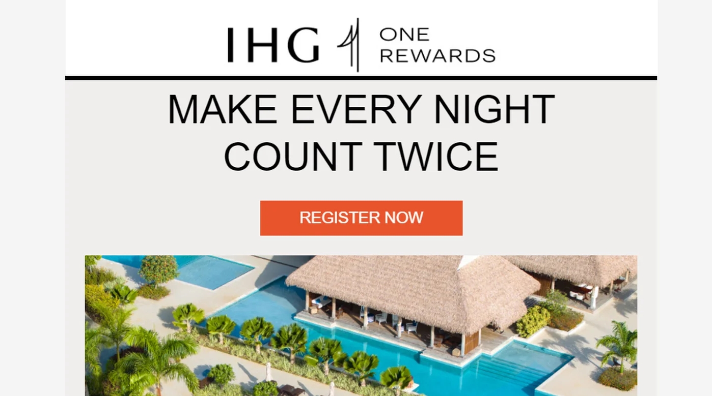 IHG入住享额外积分赠送